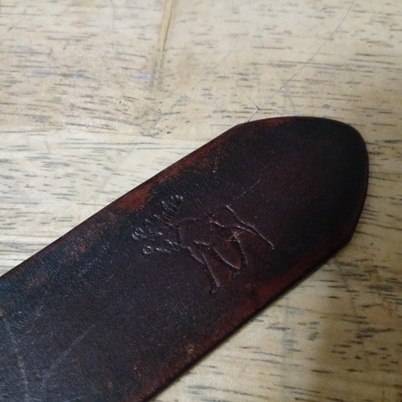 🐎Abercrombie New York Vintage Belt🚂 Size Fits 32"-38" Men,Authentic Leather. - Picture 10 of 10